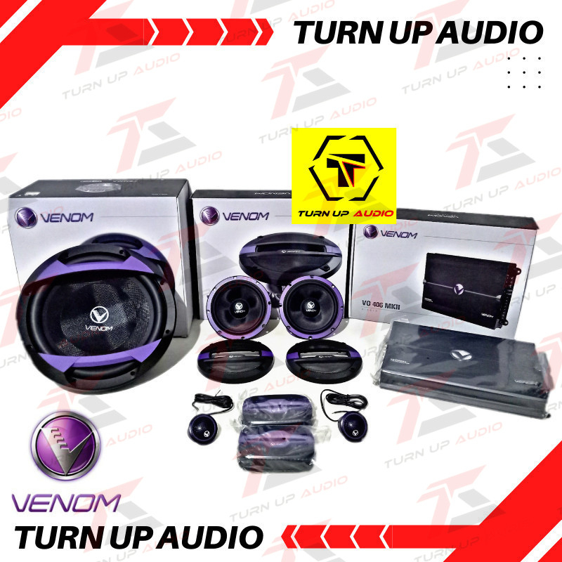 Paket audio mobil Venom Vertigo ORIGINAL terbaik bergaransi resmi venom fullset audio mobil