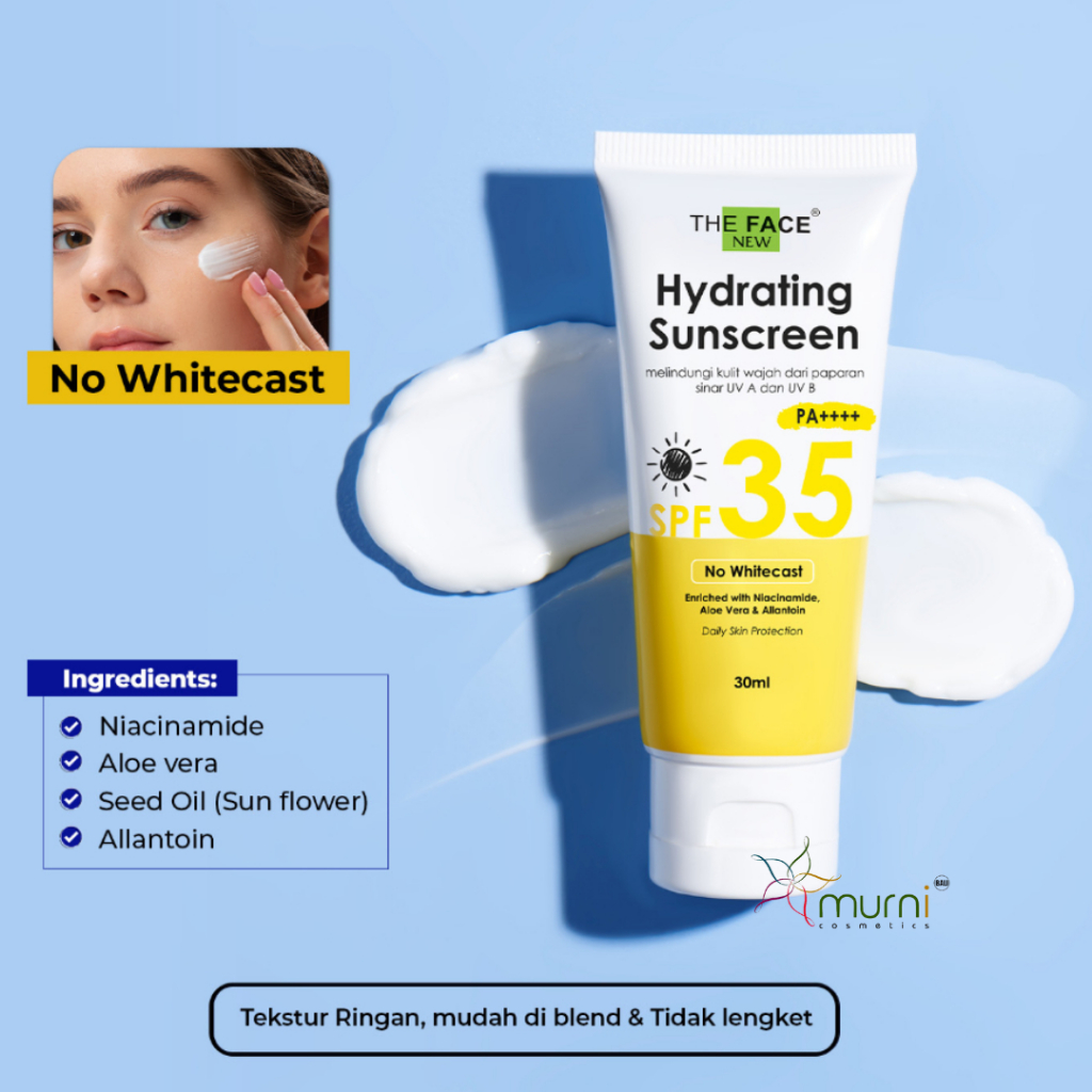 THE FACE NEW HYDRATING SUNSCREEN SPF35 PA++++ 30ML