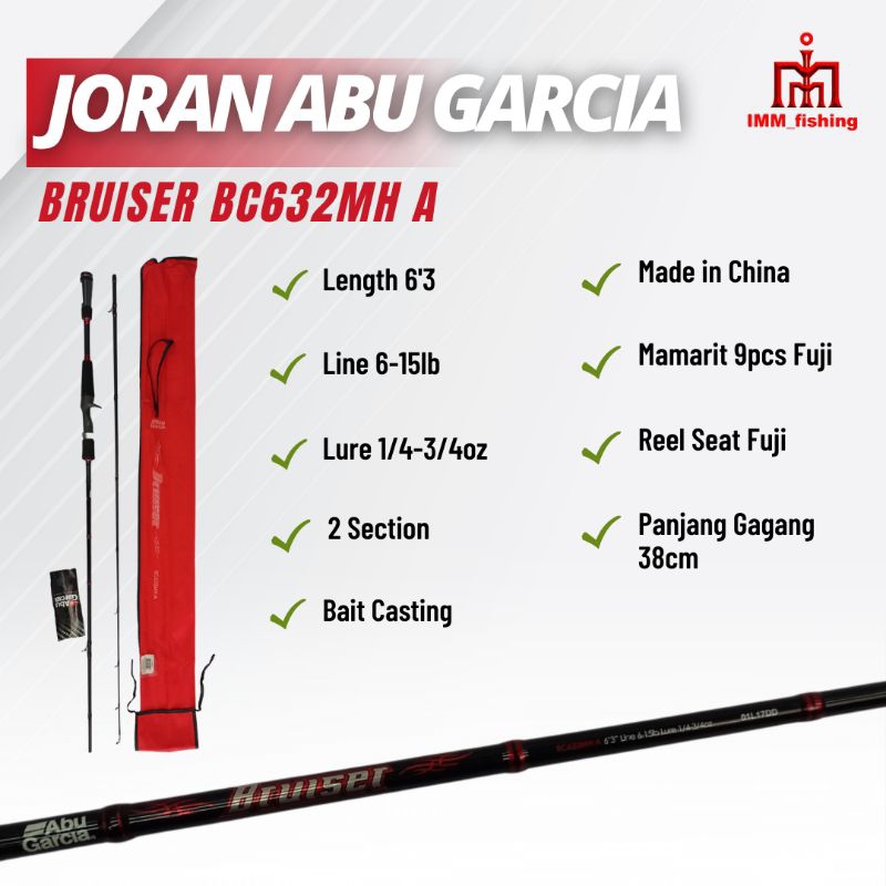 JORAN ABU GARCIA BRUISER | Tongkat Pancing | Spinning | BC | Fishing Rod