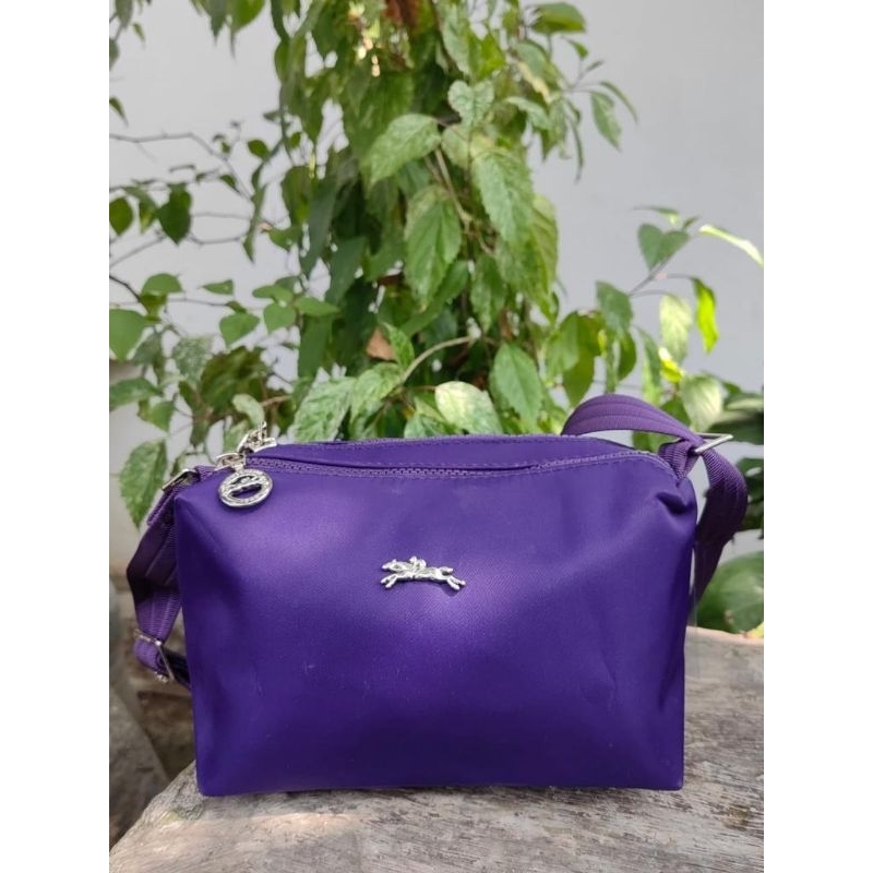 Tas selempang wanita 3resleting full emboss