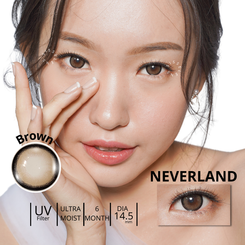 Softlens JISSEO - NEVERLAND Brown / Gray  Normal s/d -600 by Sisse Lens