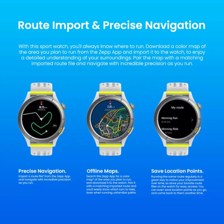 Amazfit Cheetah Smartwatch AMOLED Running Tracker AI GPS MaxTrack
