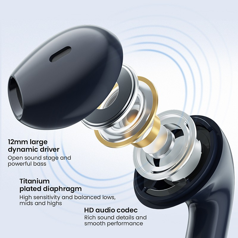 Haylou X1 2023 TWS True Wireless Earbuds Headset Bluetooth 5.3 App ENC