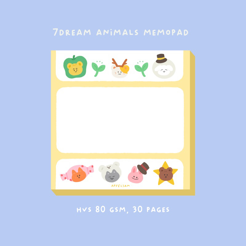 

NCT Dream Animals Memopad Notes by Apfeljam