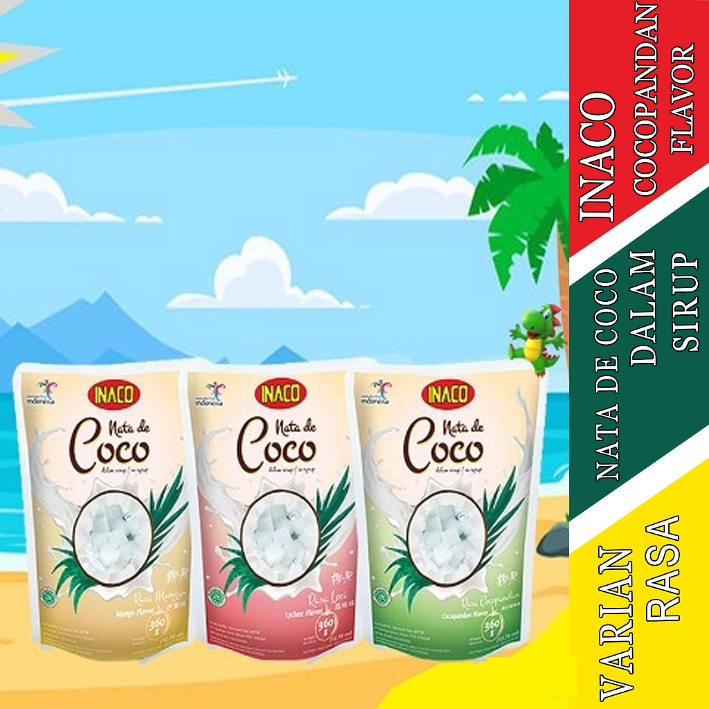 

Minuman Jelly Flavor - Inaco Nata De Coco - Minuman Coconut - 360gr