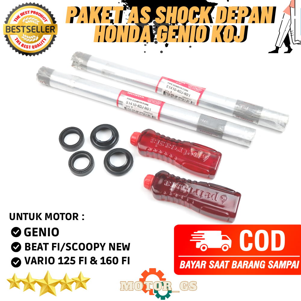 As Shock Depan Genio / Paket As Shock Depan Honda Beat New Scoopy New Vario 125 & Vario 160 FI - K0J