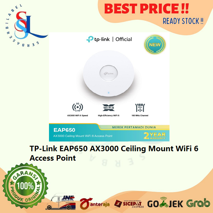 TP-Link EAP650 AX3000 Ceiling Mount WiFi 6 Access Point