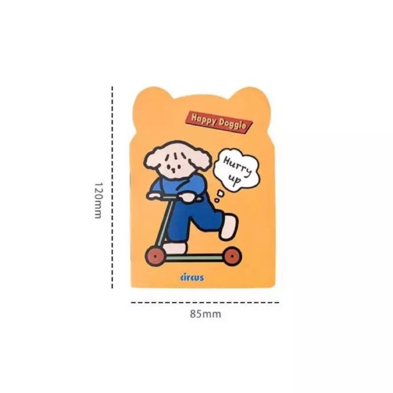 ( KKM ) Buku Tulis Mini Notebook A6 Mini Motif Lucu Bertelinga