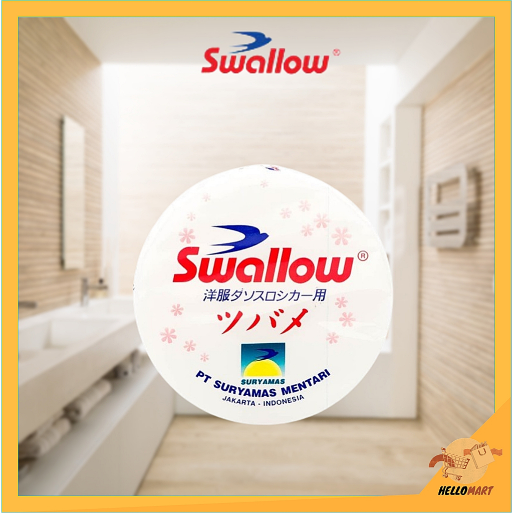 ORIGINAL Swallow Kamper Refill 80gr / Kamper Toilet Kamar Mandi / HELLOMARTID