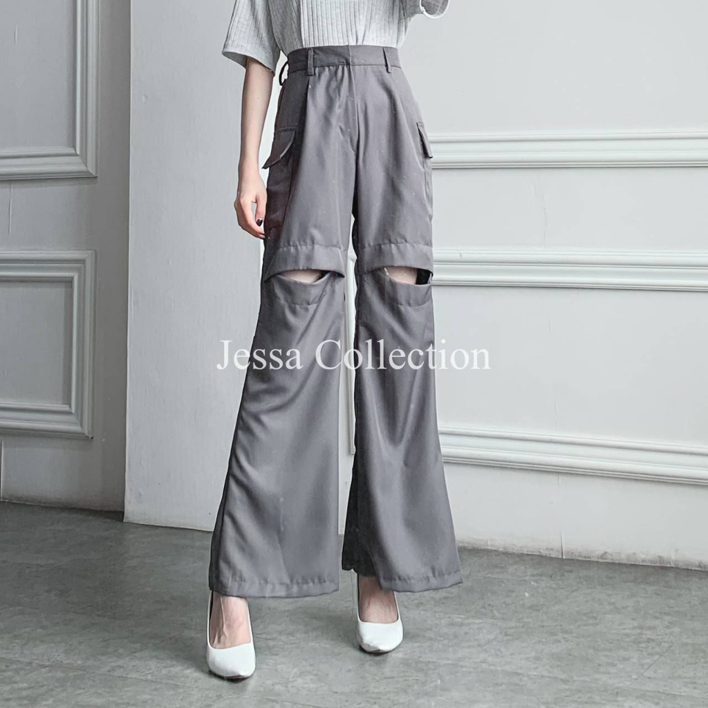 Alyndra Cut Out Pants TH 822 TWILL BELANO