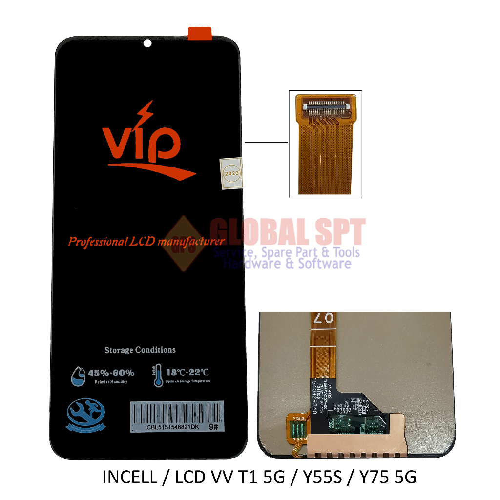 INCELL / LCD TOUCHSCREEN VIVO T1 5G / Y55S / Y75 5G