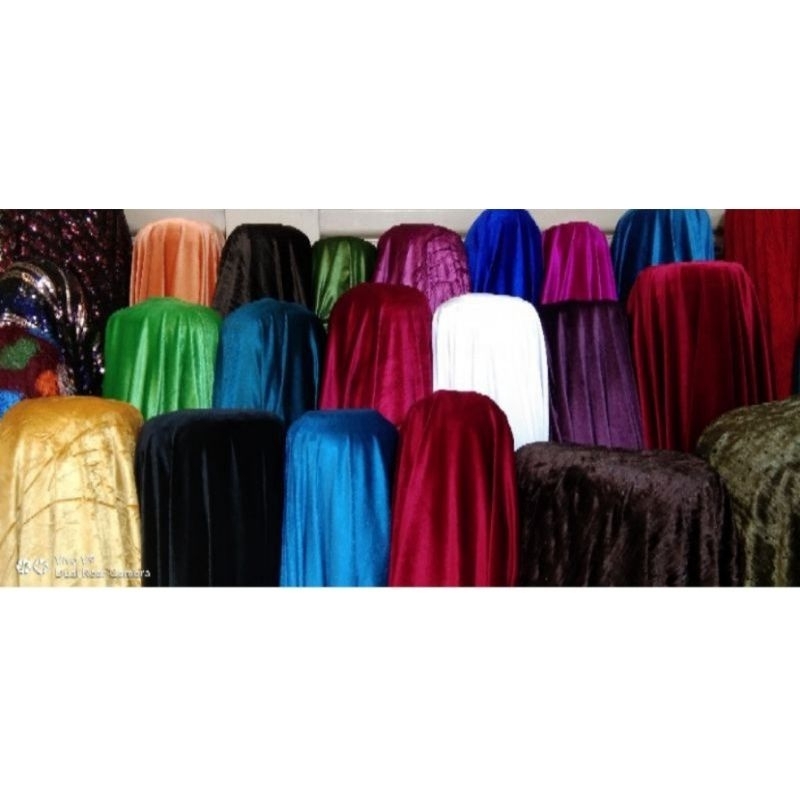 Bahan / Kain Bludru Velvet Premium