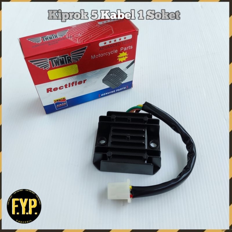 Kiprok Regulator Jialing KTM Lama 5 Kabel 1 Soket Motor Roda 3 Tiga