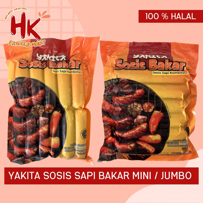 

Yakita Sosis Sapi Bakar Mini isi 13 & Jumbo isi 8 | sosis ayoma kombinasi ayam sapi Frozen Mart