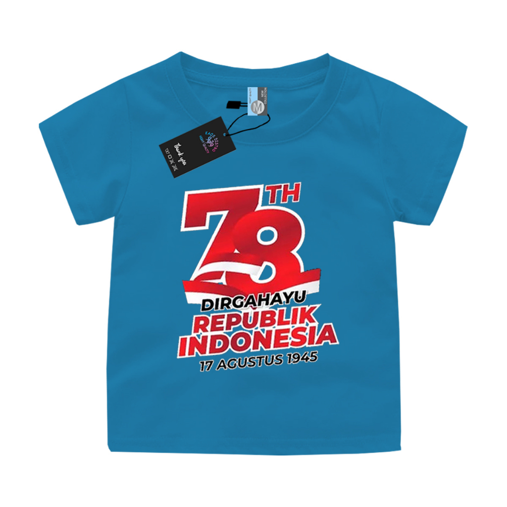 KAOS ANAK 17 AGUSTUS 2023 SABLON DIGITAL