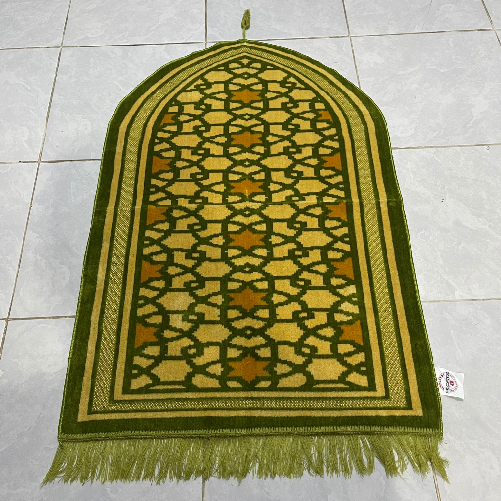 Sajadah Kubah Zamziba Spigel Ukuran Dewasa 70x110cm Super Spigel