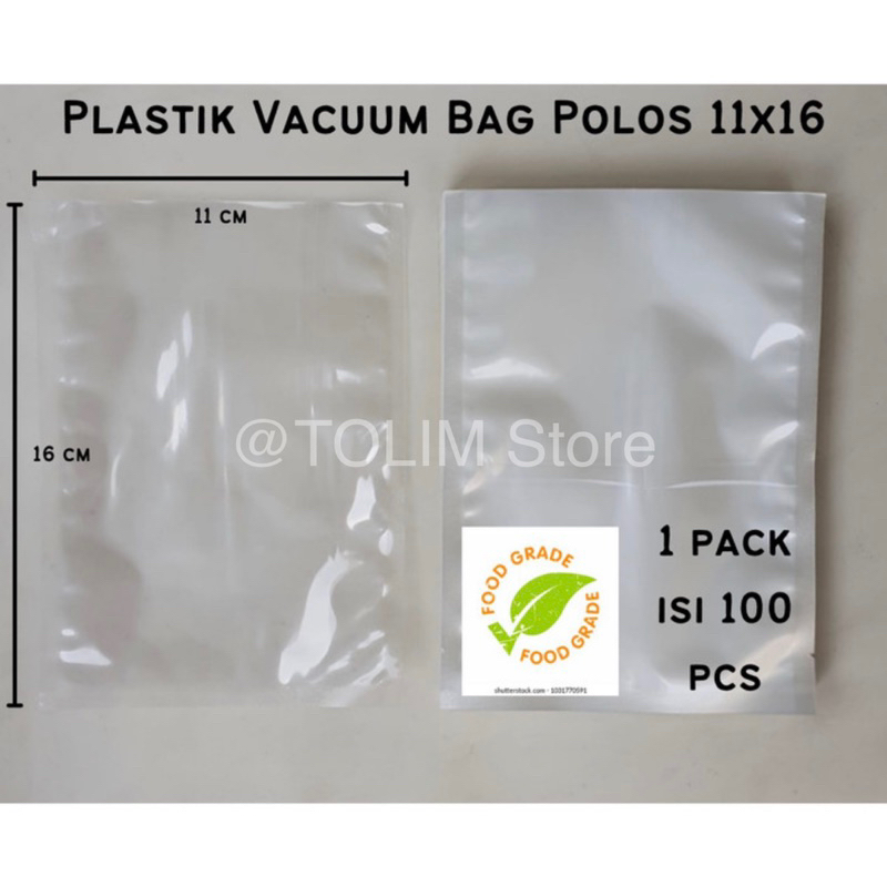 11x16 Plastik Vakum Polos Plastik Vacuum Polos Plastik Vakum Makanan Vacuum Bag Polos Plastik Vakum 