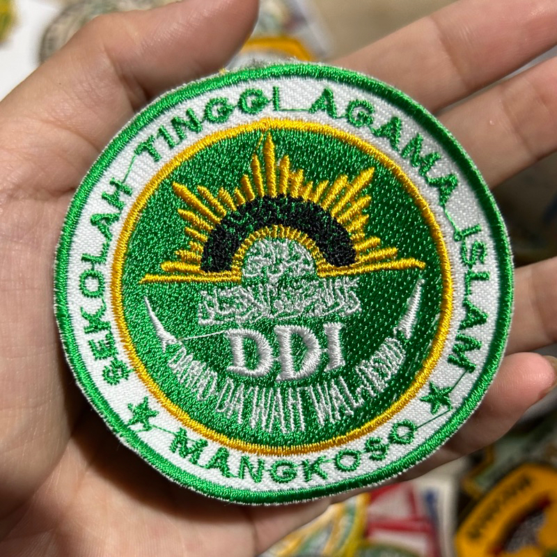 LOGO SEKOLAH TINGGI AGAMA ISLAM MANGKOSO / LOGO BORDIR KOMPUTER / Emblem Logo Patch Bordir