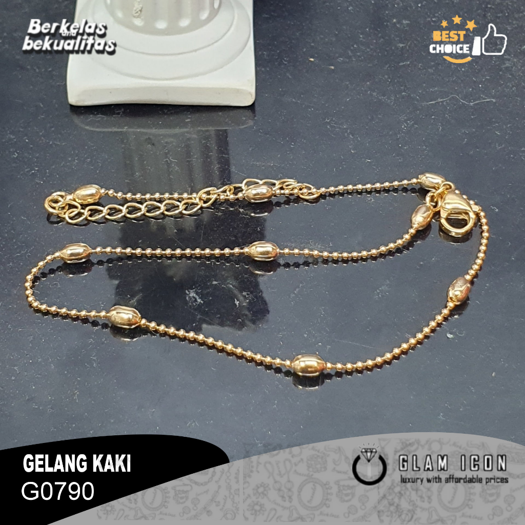 Gelang Kaki Jedar BolaBola oval G0790 GKG