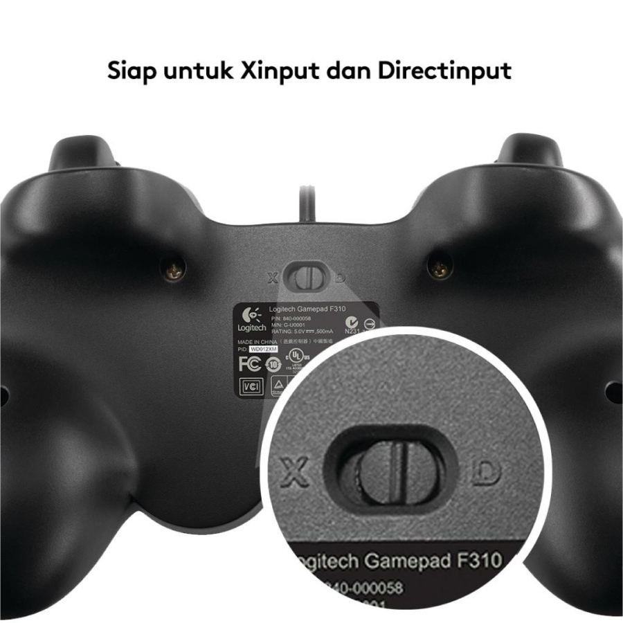 Logitech F310 Gamepad Joystick Wired untuk PC dan Android TV