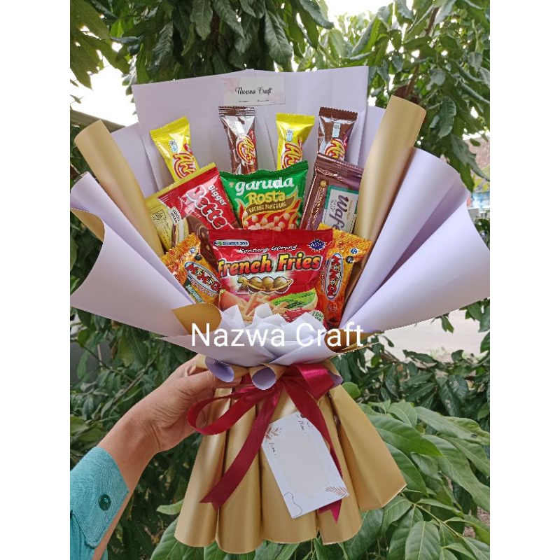 

Bouquet snack 25 ribu / Bucket makanan
