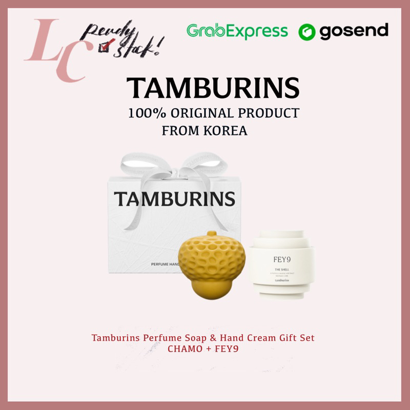 Tamburins Perfume Soap & Hand Cream Gift Set CHAMO + FEY9 l JENNIE BLACKPINK