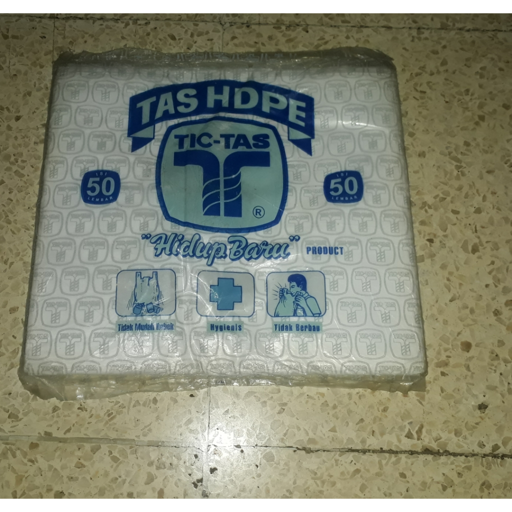 Kantong Kresek Tas HDPE, merk Tic-Tas