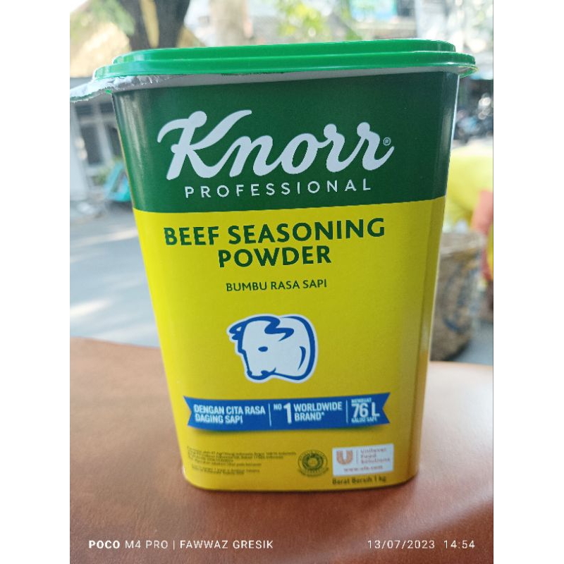 Knoor Knorr Beef Seasoning Powder Sapi Utuh 1 kg 1kg 1000 gr gram G 1000gr / Knorr Kaldu Bumbu Rasa Daging Sapi 1Kg