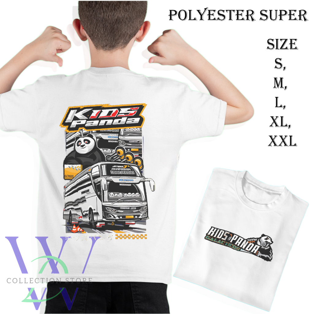 WDC kaos anak bismania tunggal jaya kids panda busmania tunggal jaya