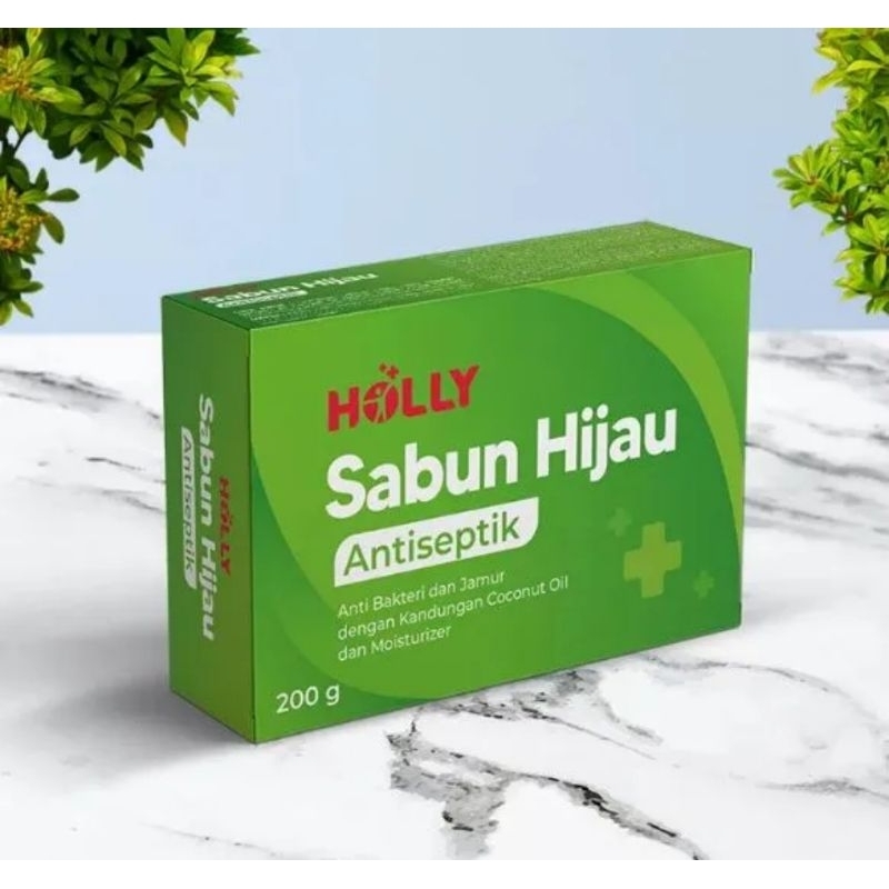 Sabun Hijau Holly Antiseptik 60gr BPOM - Holly Sabun Hijau Antiseptik