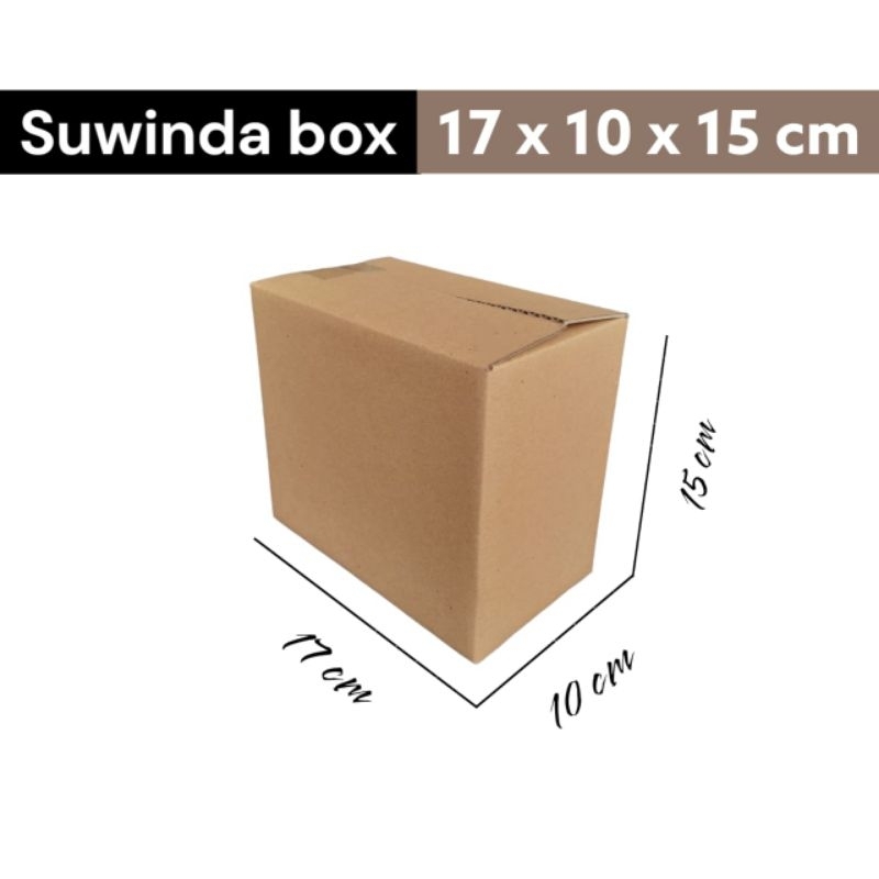 

Kardus karton uk. 17x10x15 cm Kotak Box ST single wall untuk packing Souvenir -dll