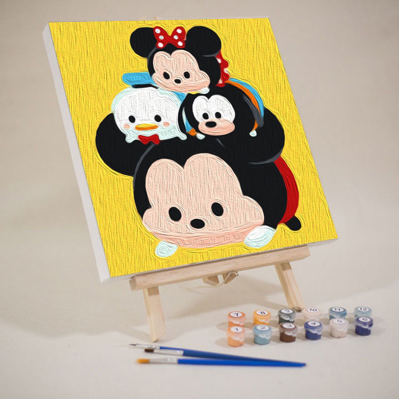 Melukis Gambar Dengan Angka 1 SET LENGKAP/ Canvas Painting By Number