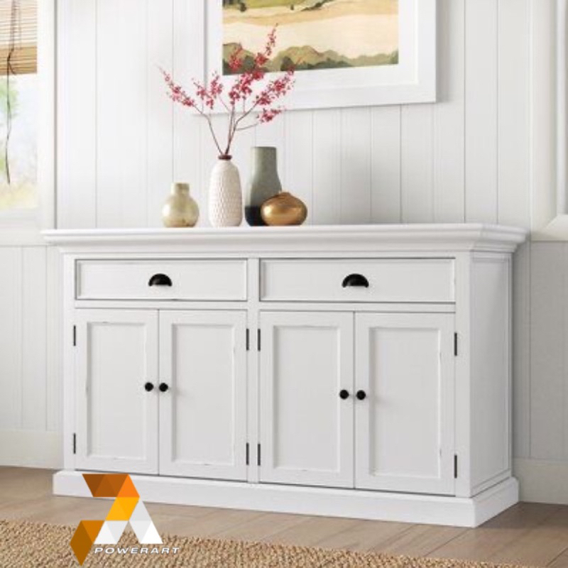 BUFFET MODERN KLASIK DUCO PUTIH MEJA TV KONSOL TV RAK TV KABINET TV LEMARI TV RAK TV