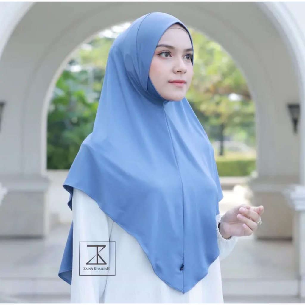 Hijab Dagu Malaysia Jumbo Jilbab Instan Jersey Kerudung Langsung Pakai Anti Tembem