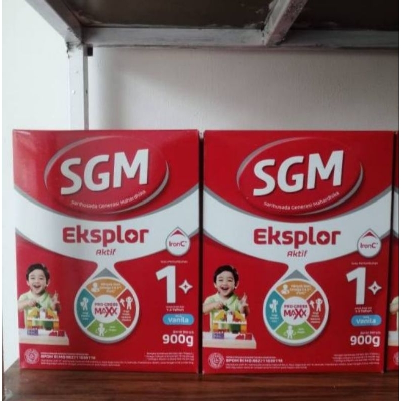 SGM eksplor 1+ madu/vanilla 900gram & SGM Soya exp 2025