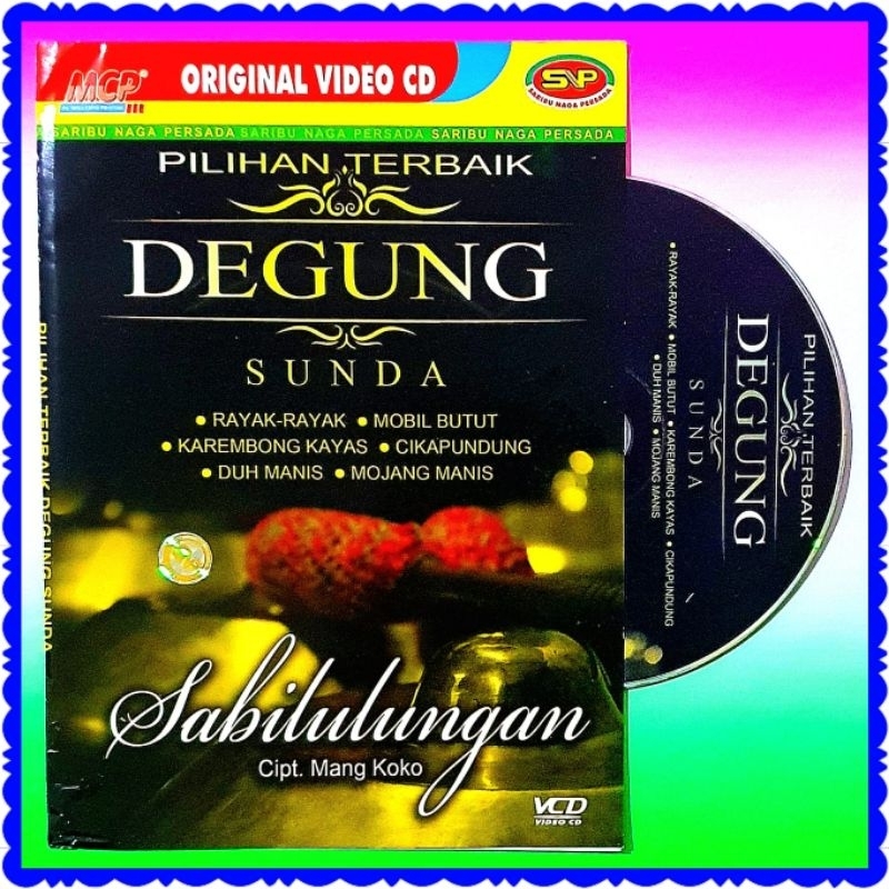 KASET VCD ORIGINAL DEGUNG SUNDA-MUSIK INSTRUMEN SUNDA-LAGU SUNDA