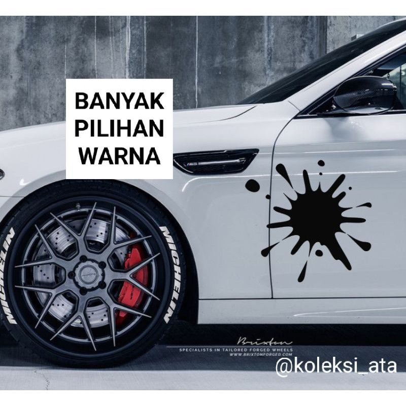stiker bercak stiker mobil Ayla Agya Honda jazz stiker aksesoris