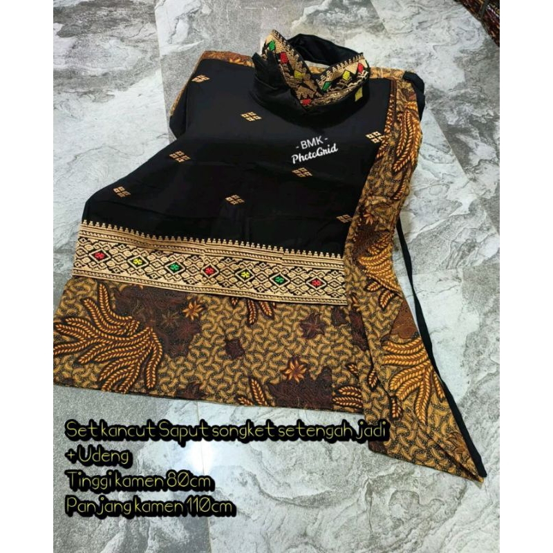 set Kamen saput setengah jadi anak +udeng jadi