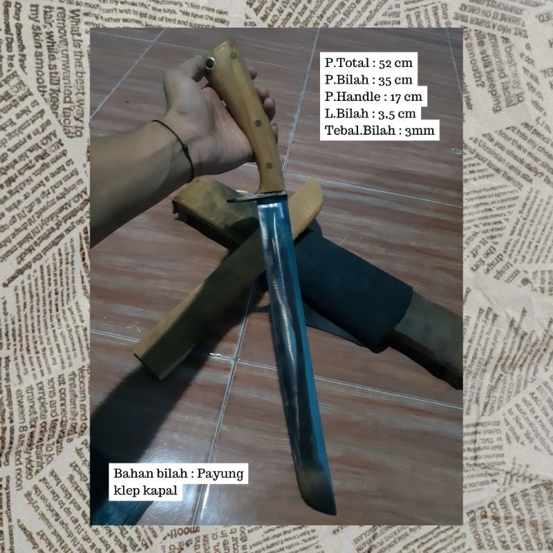 Pisau cacah tulang bahan klep kapal