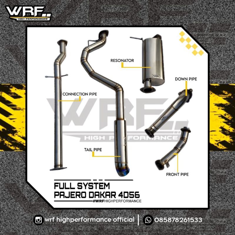 WRF PAJERO DAKAR 4D56 // KNALPOT PAJERO DAKAR