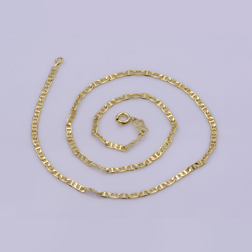 Modan - Plain Mariner Chain Necklace Rantai Kalung Gold Filled