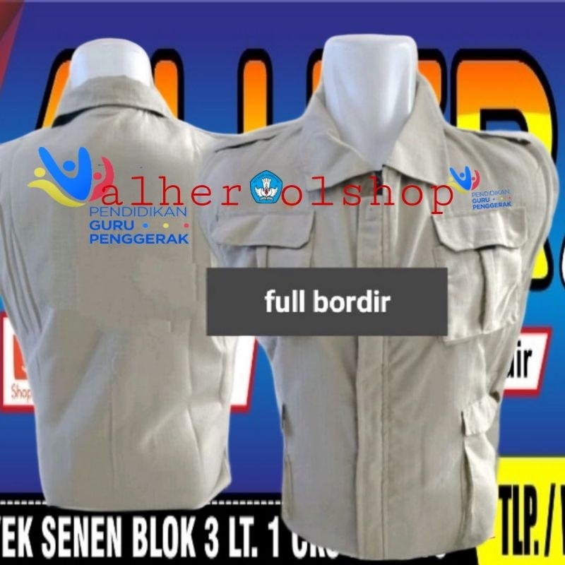 rompi guru penggerak seragam guru penggerak pdh guru penggerak vest guru penggerak rompi sekolah pen