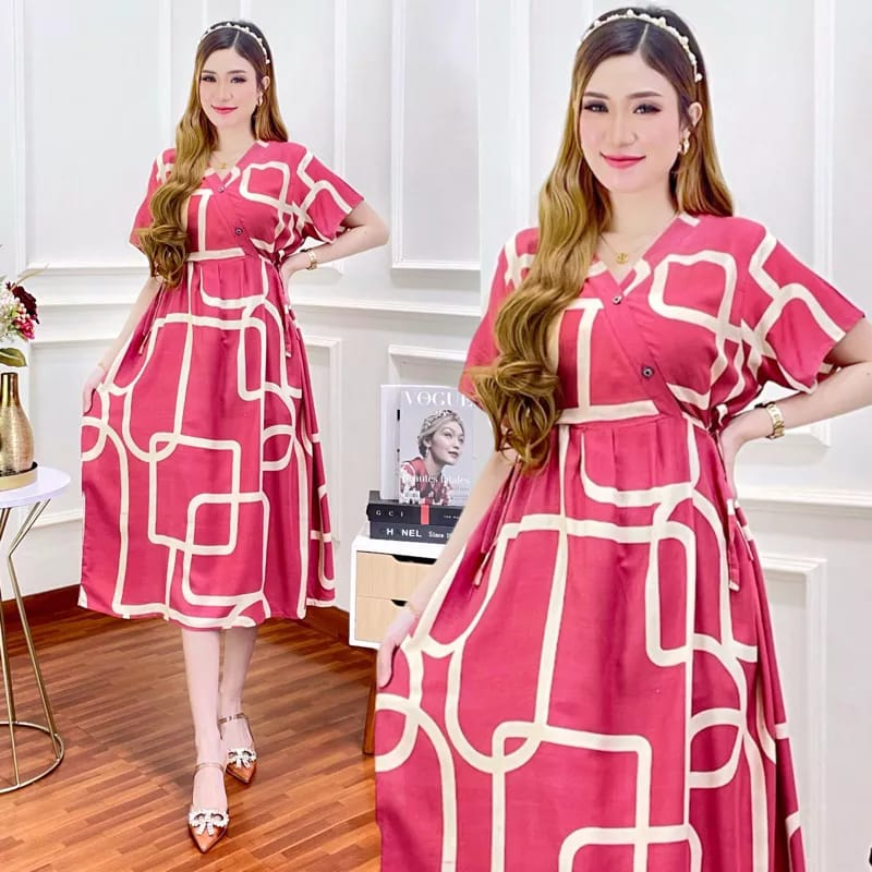 Daster Kimono Lengan Pendek Busui HomeDress Rayon Kimono Daster