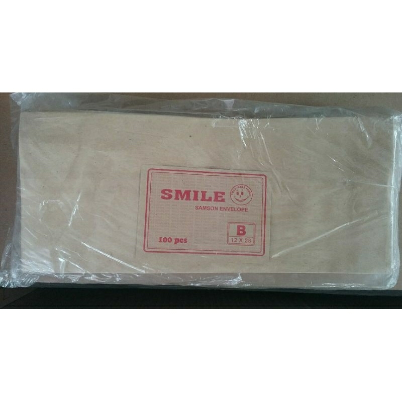 

Amplop Coklat Smile 12X28 Craft type B Isi 100Lembar