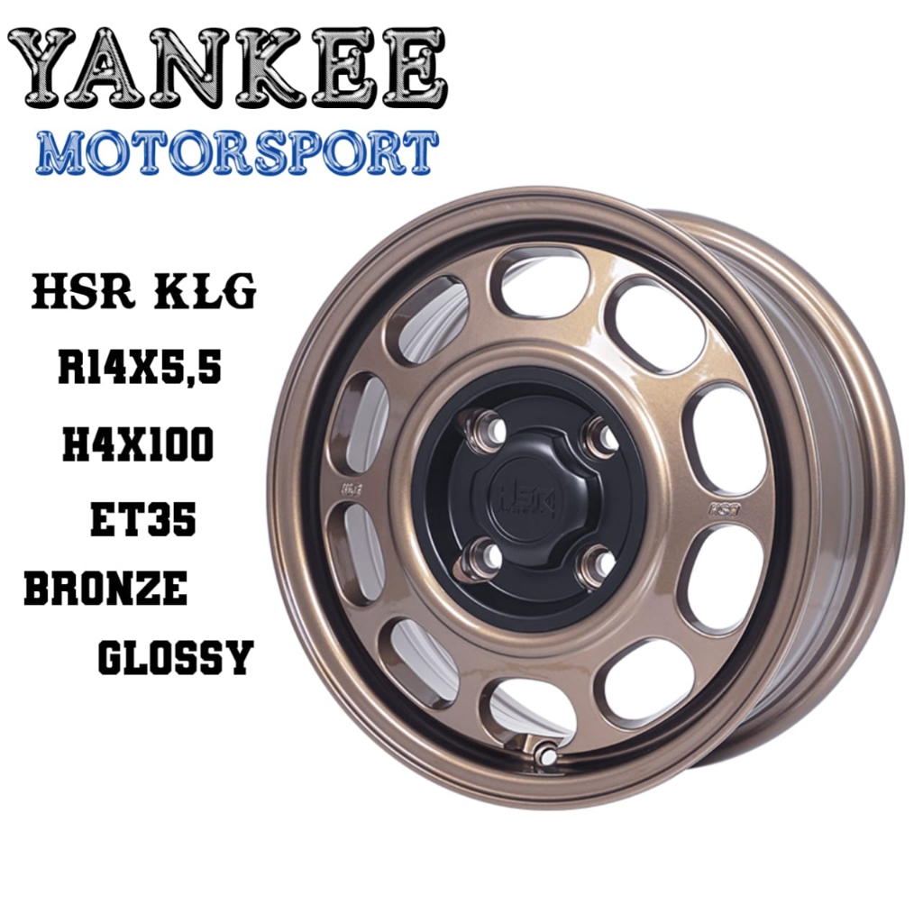 Velg HSR KLG Ring 14 lebar 5,5 pcd 4x100 ET35