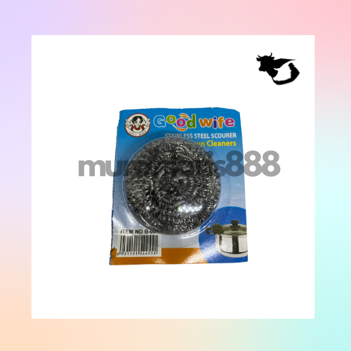 Gosok Panci Stainless SINAR GOOD WIFE / Sabut Kawat Cuci Piring Besar 40 gr / Serabut Baja Scourer C