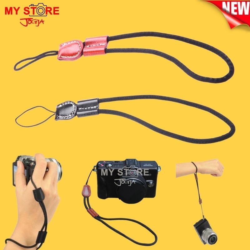 Hand Strap Wrist Strap Camera Cotton Pu Tali Kamera Mirrorless DSLR Canon EOS M Sony NEX Fuji Nikon