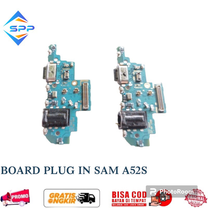 Konektor Charger Papan Cas Samsung A52S 5G Original 100% Ic Smart Fast Charging Pcb Board