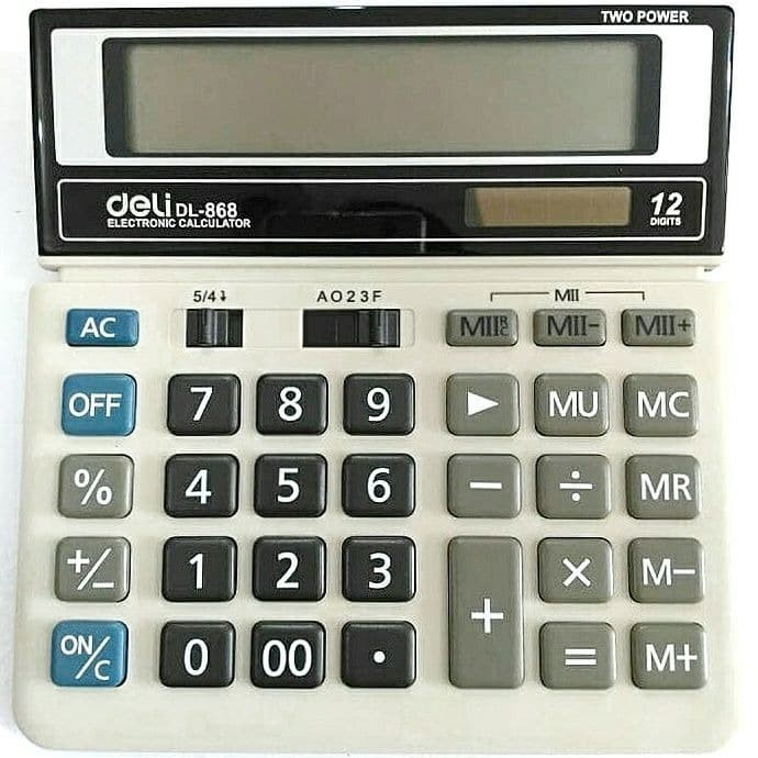 

calculator Deli 868 ORIGINAL. garansi 3 tahun