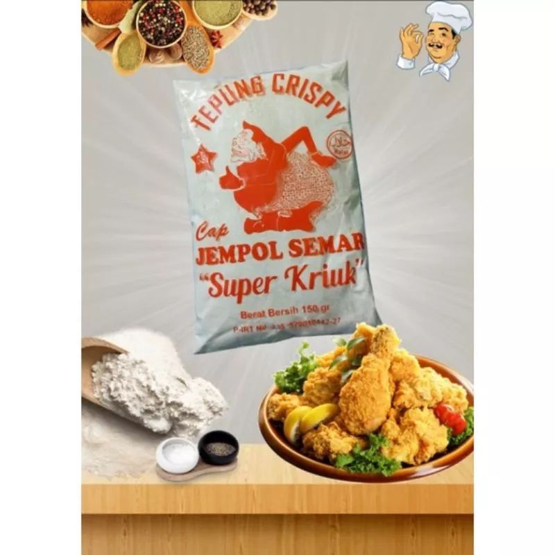 

TEPUNG JEMPOL 150gr | TEPUNG KRISPI SUPER KRIUK 100gr